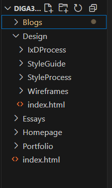 Folder Structure for HTML