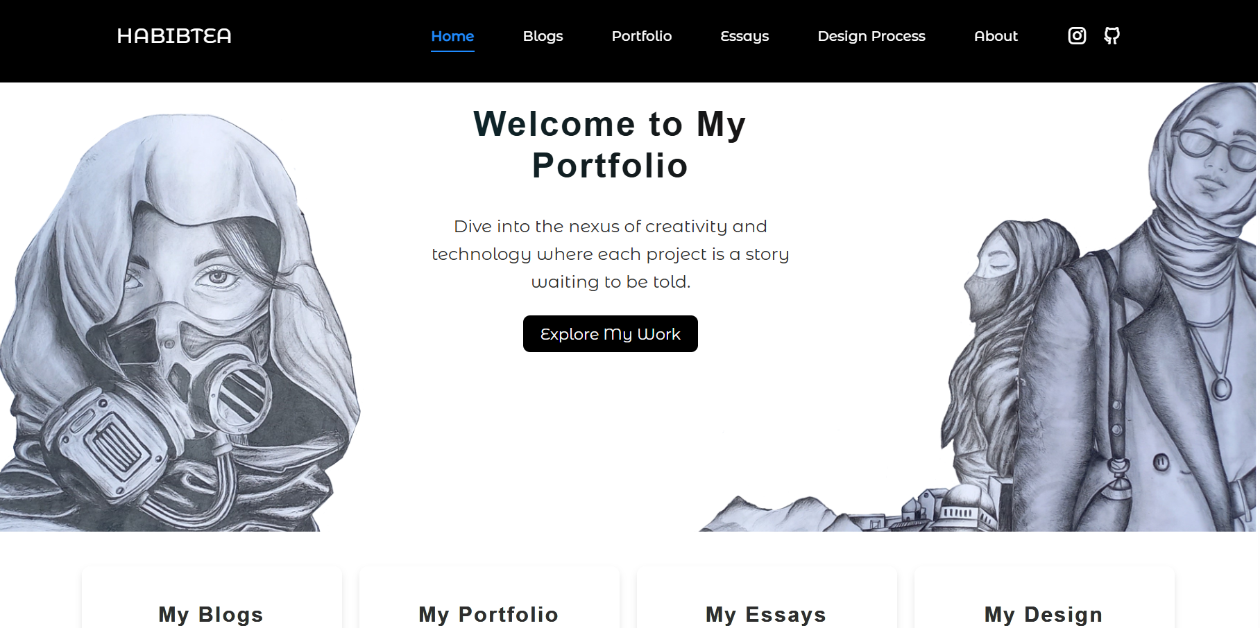 Screenshot of HabibTea Website