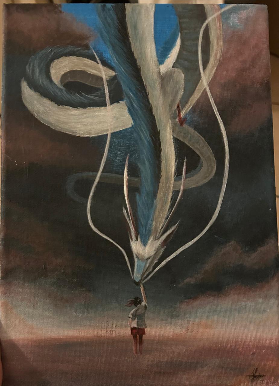 Reproduction painting from the movie Spirited Away